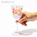 [CHOUKOKU GLASSES (CARVING) YUME GLASS] SAKURA WINE GLASS PAIR | TABLEAU