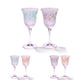 [CHOUKOKU GLASSES (CARVING) YUME GLASS] SAKURA WINE GLASS PAIR | TABLEAU