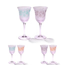 [CHOUKOKU GLASSES (CARVING) YUME GLASS] SAKURA WINE GLASS PAIR | TABLEAU