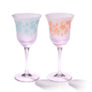 [CHOUKOKU GLASSES (CARVING) YUME GLASS] SAKURA WINE GLASS PAIR | TABLEAU
