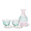 【雕花玻璃杯（雕刻）夢玻璃杯】清酒櫻花三件套 |畫面