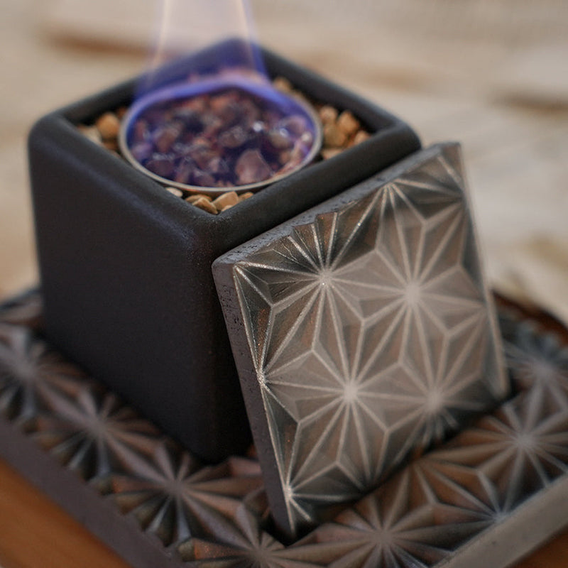 [FIRE PIT STAND] TOUGA TABLETOP FIRE PIT | KIKUMA KAWARA (TILE) | MONOZKU