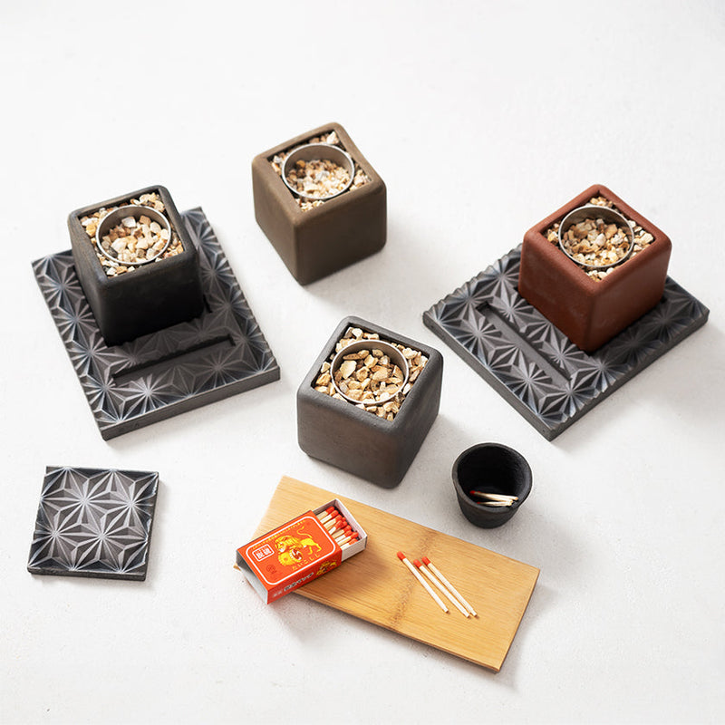 [FIRE PIT STAND] TOUGA TABLETOP FIRE PIT | KIKUMA KAWARA (TILE) | MONOZKU