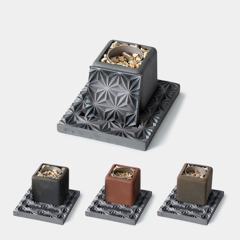 [FIRE PIT STAND] TOUGA TABLETOP FIRE PIT | KIKUMA KAWARA (TILE) | MONOZKU
