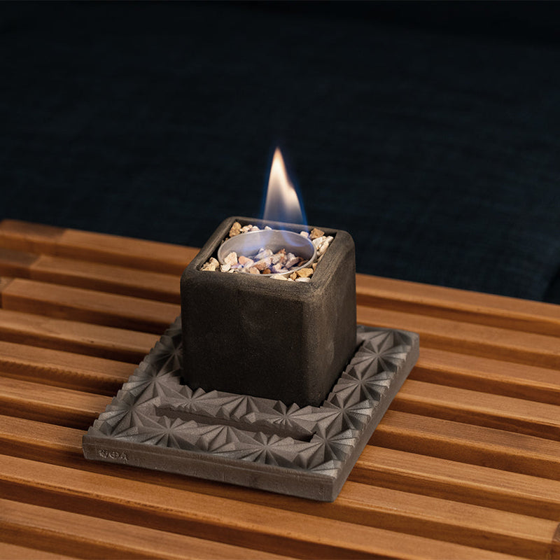 [FIRE PIT STAND] TOUGA TABLETOP FIRE PIT | KIKUMA KAWARA (TILE) | MONOZKU