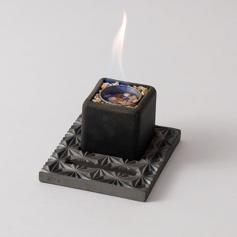 [FIRE PIT STAND] TOUGA TABLETOP FIRE PIT | KIKUMA KAWARA (TILE) | MONOZKU