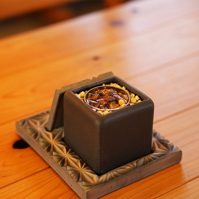 [FIRE PIT STAND] TOUGA TABLETOP FIRE PIT | KIKUMA KAWARA (TILE) | MONOZKU