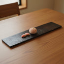 [PLATE] JINDAI AKITA CEDAR RECTANGULAR PLATE – URUSHI LACQUER FINISH | WOODWORK | KOBO MOKU｜使用イメージ（演出・料理盛付）※手作りのため色・風合いは一点ごとに異なります