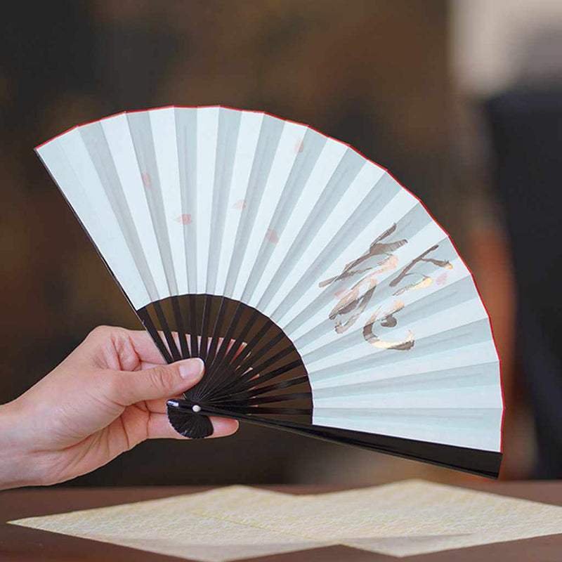 [Fan Hand] แฟน ๆ ของผู้หญิงที่พับเก็บได้ Tatsu สีดำทาสี Tenku | Fankindo Fukatsu Hand Fan | เอโดะพับพัดลม