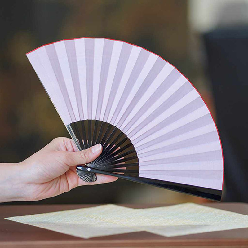 [Fan Hand] พัดลมพับของหญิงสาวชินสีดำทาสี Tenku | Fankindo Fukatsu Hand Fan | เอโดะพับพัดลม