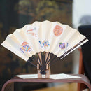 [HAND FAN] DECORATIVE FAN ITOME YUZEN SET CORNER | UNKINDO FUKATSU HAND FAN | EDO FOLDING FANS