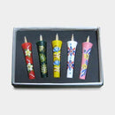 [CANDLE] 2 MOMME 5 BOTTLES SET WESTERN FLOWER (3) |  JAPANESE CANDLES | NAKAMURA CANDLE