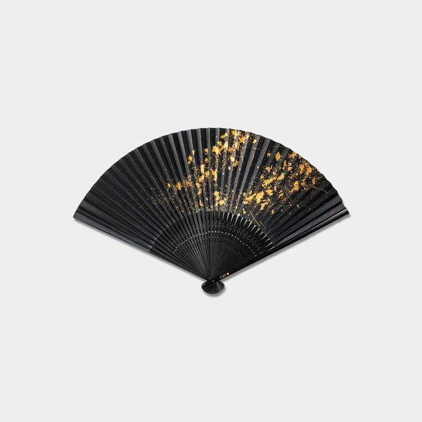 [มือพัดลม] Folding Fan Chirashi Beauty Starry Sky Hoshizora (UNISEX) | Kanazawa Gold Leaf