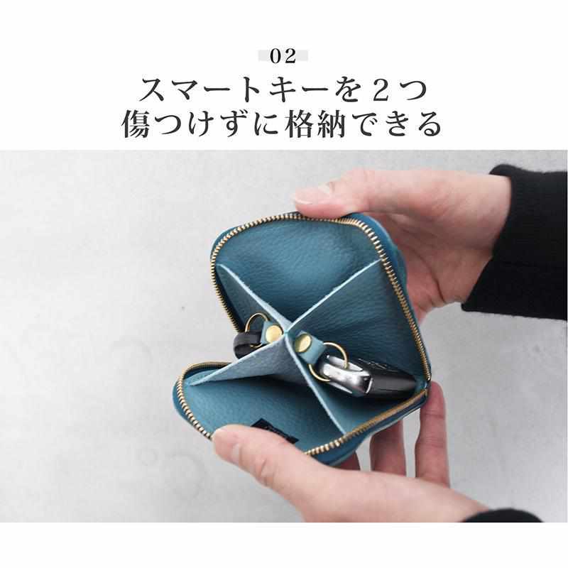 [LEATHER CASE] SMART MOVE! SOFT ALLEY-BLACK | LEATHER WORK | RAKUKEI