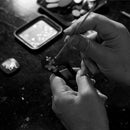 [FIGURINE] STAND MIRROR VISON-VISU_SMALL (BLACK BUTTERFLY SHELL) | SAGARADEN・NOMURA | RADEN