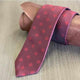 [TIE] ORIGINAL LOGO DEEP RED | JAPANESE SILK | SHAKUNONE (WITH GIFT PAPER BAG)
