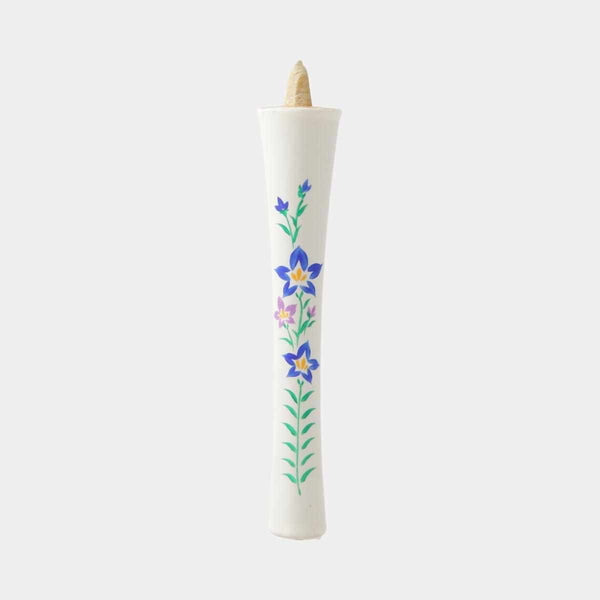 [CANDLE] IKARI TYPE 15 MOMME BELLFLOWER (WITH A DECORATIVE STAND) |  JAPANESE CANDLES | NAKAMURA CANDLE