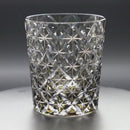 [ROCKS GLASS] WHISKEY GLASS CIRCLE MESH BLACK BY SATOSHI NABETANI MASTER OF TRADITIONAL CRAFTS | EDO KIRIKO | KAGAMI CRYSTAL
