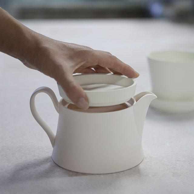 [Spice Jar (컨테이너)] 2016/Ingegerd Roman Tea 캐니스터 (White Matte) | Imari-Arita Wares