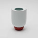 [VASE] PAULINE DELTOUR VASE L (WHITE-WHITE-RED) | 2016/ | IMARI-ARITA WARES