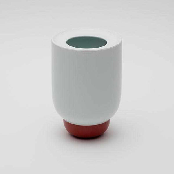 [Vase] 2016/폴린 델투어 Vase L (White-White-Red) | Imari-Arita Wares