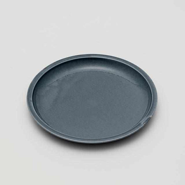 [큰 접시 (모 둠 판)] 2016 / 테 르 히 로 야 나 기 하 라 Plate 200 (회색) | Imari Arita 도자기