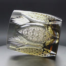 [ROCKS GLASS] WHISKEY GLASS KASANEIROME JUHYO (ICE TREES) | EDO KIRIKO | KAGAMI CRYSTAL