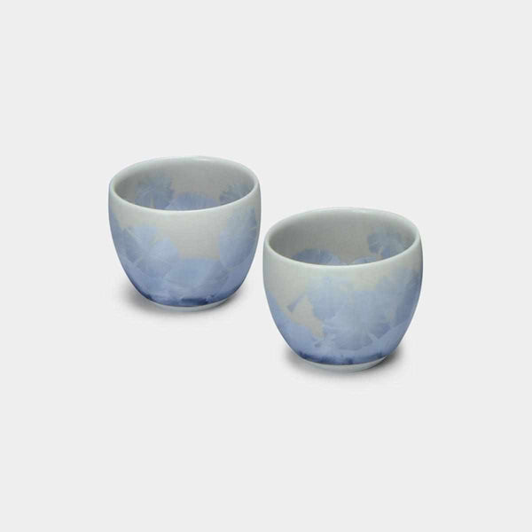 [Sake Cup] ดอกไม้คริสตัล (Ginfuji) Guinomi (1 ชิ้น) | Kyoto-Kiyomizu Wares