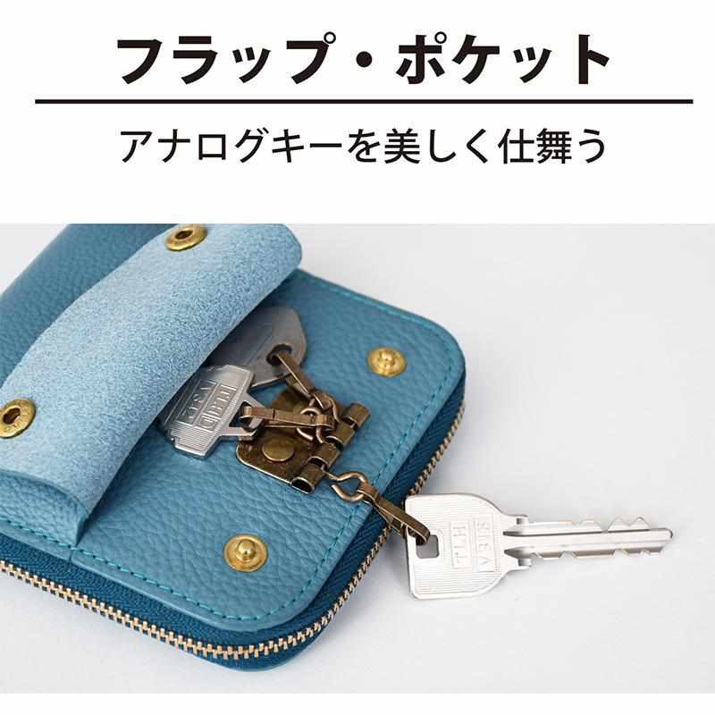 [LEATHER CASE] SMART MOVE! ANTI-BACTERIAL ALLEY-BLACK | LEATHER WORK | RAKUKEI