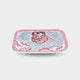 [LARGE PLATE (PLATTER)] APERTURE LONG ANGLE PLATE BENI | HAYASHIKURO KILN | OLD IMARI-ARITA WARES