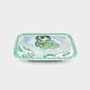 [แผ่นขนาดใหญ่ (แผ่นเสียง)] Plate มุมยาว Moegi | Hayashikuro Kiln | สินค้า Imari-Arita เก่า