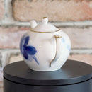 [MUG (CUP)] OKURA ART CHINA BLUE ROSE CUP & SAUCER(2 PIECES EACH), TEA POT | CERAMICS