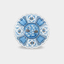 [แผ่นขนาดใหญ่ (แผ่นเสียง)] Satsuki 15 ซม. จาน AI | Hayashikuro Kiln | สินค้า Imari-Arita เก่า