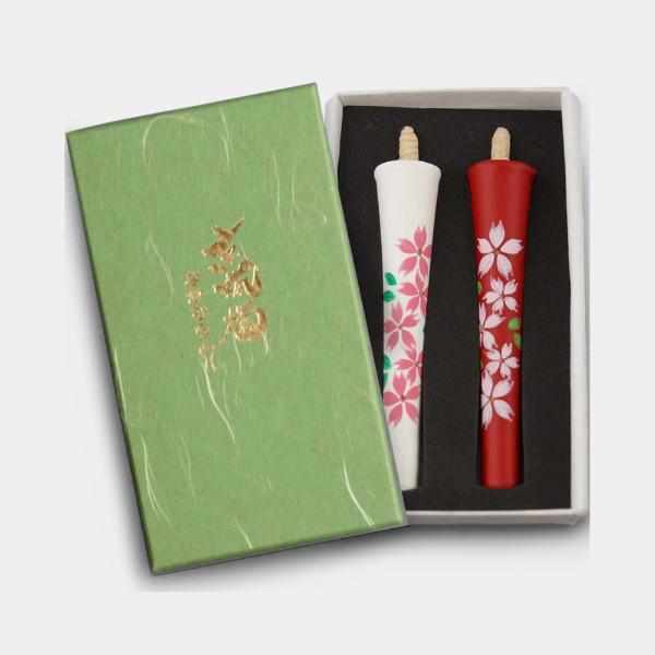 [CANDLE] IKARI TYPE 4 MOMME CHERRY BLOSSOMS (C) |  JAPANESE CANDLES | NAKAMURA CANDLE
