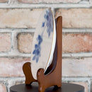 [MUG (CUP)] OKURA ART CHINA BLUE ROSE CUP & SAUCER, DESSERT PLATE | CERAMICS