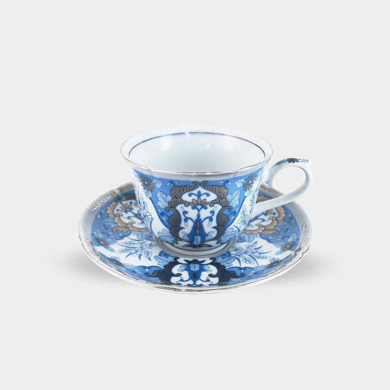 [แก้ว (ถ้วย)] Hazuki Coffee Bowl Plate AI | Hayashikuro Kiln | สินค้า Imari-Arita เก่า