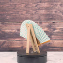 [HAND FAN] RAUSHIKI URUSHI LIGHT BLUE | KYOTO FOLDING FANS | RAKUKEI