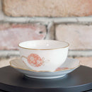 [日本茶杯] Okura Art China花球日本茶杯，花形小板（每5件）|陶瓷