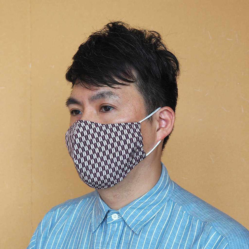 [Facemask] Kinumask圓形（男女皆宜）a |京都yuzen染色