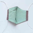 [facemask] kinumask round（unisex）b |京都Yuzen染色