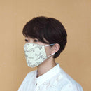 [Facemask] Kinumask Square（unisex）c |京都Yuzen染色