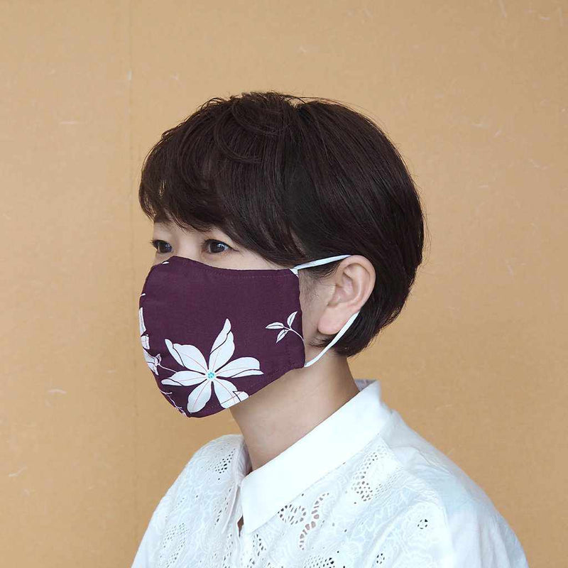 [Facemask] Kinumask圓形（男女皆宜）C |京都yuzen染色
