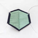 [Facemask] Kinumask Square（unisex）E |京都Yuzen染色