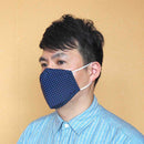 [Facemask] Kinumask Square（unisex）E |京都Yuzen染色