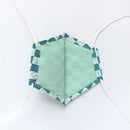 [Facemask] Kinumask Square（unisex）f |京都Yuzen染色