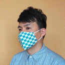 [Facemask] Kinumask Square（unisex）f |京都Yuzen染色