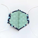 【페이스 마스크】 키누마스크 스퀘어(남녀 공용) H | 교토 유젠 염색