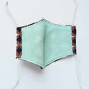 [Facemask] Kinumask 라운드 (유니섹스) H | 교토 유젠 염색