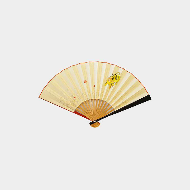 [Fan Hand Fan] แฟน ๆ ของผู้หญิงที่พับเก็บได้เสือสีดำทาสี Tenku | Fankindo Fukatsu Hand Fan | เอโดะพับพัดลม
