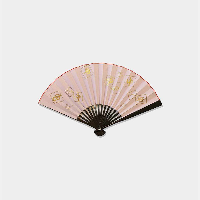 [Fan Hand] พัดลมพับของหญิงสาวชินสีดำทาสี Tenku | Fankindo Fukatsu Hand Fan | เอโดะพับพัดลม